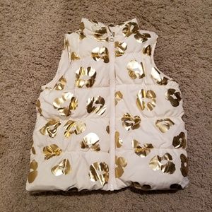 Crazy 8 Leopard print puffer vest